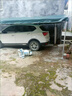 喜芝悅加厚戶外油布伸縮雨棚四腳傘停車遮陽棚酒席帳篷店鋪擺攤專用防水 加粗棚架+厚油布頂布 3米寬5米長【4腳】 曬單實拍圖
