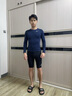 美津濃游泳褲新款男士泳褲套裝泳帽泳鏡三件套專業(yè)游泳裝備全套男防尷尬 2105黑色 五分平光三件套 XL 曬單實(shí)拍圖