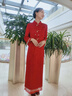 枝己新中式秀禾服新娘2025新款結婚禮服敬酒服古裝嫁衣訂婚晨袍 S2509(僅女裝) S 曬單實(shí)拍圖