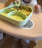 樂扣樂扣寶寶餐盤嬰兒學(xué)吃飯輔食盤兒童硅膠分格盤吸盤一體式自主進(jìn)食餐具 曬單實(shí)拍圖