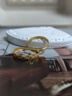 中國黃金（CHINA GOLD）滿天星黃金情侶戒指足金對(duì)戒七夕情人節(jié)送男女朋友老婆生日禮物 金重約1.7g【足金女戒】 曬單實(shí)拍圖