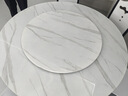 愛家生活大理石餐桌北歐圓桌帶轉(zhuǎn)盤飯桌圓形旋轉(zhuǎn)實木家用電磁爐餐桌椅組合 一桌六椅【含轉(zhuǎn)盤】顏色請備注 1.3m 曬單實拍圖