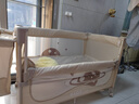優(yōu)樂博（ULOP）嬰兒床可移動拼接床多功能折疊嬰兒床帶尿布臺蚊帳哄睡神器寶寶床 嬰兒用品新生兒禮物搖籃搖搖床 多功能嬰兒床0-3歲-曬圖送椰棕墊 曬單實拍圖