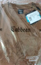 卡賓（CABBEEN）【涼感】質(zhì)感刺繡短袖T恤男2024夏新款潮流純色時尚街頭上衣 咖啡色65 XL /180/52 曬單實拍圖