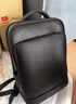 EKK日本進(jìn)口名牌2025真皮男士雙肩包通勤定型背包16寸電腦包牛皮商務(wù) 黑色5 (升級款頭層牛皮) 曬單實(shí)拍圖