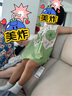 瑪米瑪卡 MOMOCO女童夏裝連衣裙夏季純棉設(shè)計感荷葉棉布連衣裙 綠色  90  曬單實拍圖