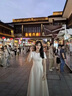 馨瑞緣白色連衣 夏天女2025年新款茶歇法式氣質(zhì)高級(jí)感收腰顯瘦夏 白色 S 均碼 曬單實(shí)拍圖
