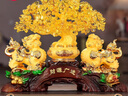 禮之源 開業(yè)禮品招財(cái)發(fā)財(cái)樹貔貅擺件生意興隆聚寶盆工藝品店鋪開店裝飾 中號(hào)貔貅聚寶盆水晶發(fā)財(cái)樹 曬單實(shí)拍圖