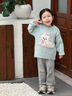 可英 GOWINBABY女童毛衣新款2025秋季小女孩甜美可愛上衣女寶休閑寬松百搭針織衫 淺藍色 130 （適合身高120cm-130cm） 曬單實拍圖