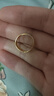 賽菲爾黃金戒指足金999.9滿天星閃耀車花女戒 活口戒指 約2.7克 曬單實(shí)拍圖