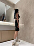 CHERY KALLY輕奢厚底老爹鞋女2025春夏新款真皮休閑鞋增高運動鞋女鞋 CHERY&KALLY 杏色 -增高7cm 37 曬單實拍圖