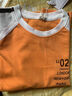 艾諾輪男童長(cháng)袖t恤中大童春秋天季款裝9-12歲男孩中小學(xué)生秋衣上兒童春秋打底衫中大童寬松韓版拼接上衣 橘色 160 曬單實(shí)拍圖