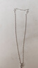 盛世琦緣pt950鉑金項鏈女素鏈白金項鏈鎖骨鏈實(shí)心元寶鏈時(shí)尚百搭送禮物 現貨8.06克 長(cháng)44cm 粗約1.3mm 曬單實(shí)拍圖