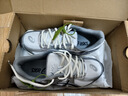 亞瑟士（asics） Jog 100s 復(fù)古百搭 網(wǎng)布人造革防滑 低幫 休閑跑步鞋 男女同款 1201A967-100 【銀白色】 38 曬單實(shí)拍圖