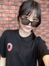 LOHO黑框墨鏡女款2025新款防曬防紫外線偏光太陽鏡男GM高級感護目眼鏡 曬單實拍圖