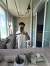 衣然呈品短袖POLO衫男夏季薄款黑白條紋翻領(lǐng)輕奢體恤潮牌痞帥百搭半袖男 白色 L 【建議105-125斤】 曬單實拍圖