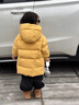 G.DUCKKIDS小黃鴨童裝兒童羽絨服男童中長款加厚男孩外套冬季寶寶小惡魔衣服 黃色 90 建議1~2歲【 80-90cm】 曬單實拍圖
