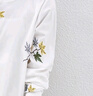 絲柏舍簡約繡花空調(diào)衫女2025夏裝新款長袖拉鏈休閑外套 曬單實拍圖