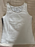 浪莎吊帶小背心女純棉夏內搭打底修身無(wú)袖外穿夏天薄款透氣汗衫 黑+白 XL 建議110-125斤 曬單實(shí)拍圖