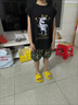 G.DUCKKIDS小黃鴨男童夏裝套裝2024新款兒童衣服韓版時尚一歲寶寶運(yùn)動兩件套 黑色 90 尺碼1~2歲【 80-90cm】 曬單實拍圖