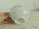 造器德化陶瓷餐具套裝整套家用好看碗筷盤(pán)子套裝高顏值喬遷教師節(jié)送禮 影青纏枝蓮4.5英寸飯碗（買(mǎi)3送1） 曬單實(shí)拍圖