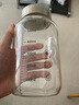 合慶高硼硅玻璃蜂蜜瓶家用加厚儲物罐儲物瓶子密封罐帶蓋食品級分裝瓶 600ML2個裝【配勺子】 曬單實拍圖