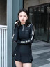 TOSWIMTOSWIM泳衣女分體短袖游泳衣防曬遮肚顯瘦溫泉海邊度假?zèng)_浪服泳裝 原海極光【送價(jià)值139浴巾一條】 L 曬單實(shí)拍圖
