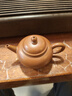 【藝寧軒】廣西欽州坭興陶小品紅色水平茶壺手工光器泡功夫茶茶具 150~160ml范圍（帶精美禮盒） 曬單實(shí)拍圖