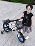 飛鴿兒童自行車(chē)3-4-6-10歲寶寶腳踏車(chē)男孩女孩童車(chē)超輕單車(chē) 【高配減震款】輻條輪 太空銀 14寸【適合95-120CM】 曬單實(shí)拍圖