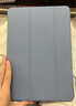 京東京造 iPad 2021保護套iPad 9/8/7代三折支架保護殼2020/2019款10.2平板防摔輕薄軟殼休眠皮套 薰衣草灰 曬單實拍圖