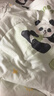 博洋寶貝（Beyond Kids）夏季空調被兒童全棉夏涼被 熊貓噠噠 150*210cm約2.1斤 曬單實(shí)拍圖