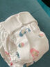 日本新生兒嬰兒尿布純棉可洗尿片全棉寶寶介子春夏紗布尿戒子 水母2條+海豚2條 4條裝 S 曬單實(shí)拍圖