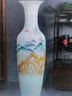 閩寧小鎮景德鎮陶瓷器手繪寫(xiě)意山水大花瓶落地客廳現代裝飾電視柜插花擺件1米單個(gè) 曬單實(shí)拍圖