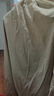 茵曼（INMAN）【原紗防曬】茵曼UPF50+皺感半身裙女2025年夏季新款高腰工裝傘裙 淺灰白 L 曬單實(shí)拍圖