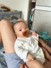 煦凜日本安撫奶嘴0-3-6個月1歲以上防脹氣齙牙仿母乳新生兒超軟全硅膠 日用款哄睡  0-18個月 1支裝 曬單實拍圖