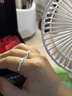 滿天星情侶戒指男女款一對開口999純銀對戒送女朋友生日禮物 【滿天星】對戒+豪華玫瑰禮盒 曬單實(shí)拍圖