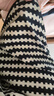 JOAE純棉 睡裙女條紋連衣裙可外穿中袖家居服柔軟女士睡衣L 曬單實(shí)拍圖