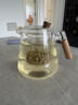 梵昇昱泡茶壺家用玻璃內膽開(kāi)蓋式一提一泡茶水分離杯懶人泡茶神器  靜心壺550ml【透明色】 曬單實(shí)拍圖