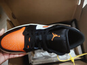 Jordan男子休閑鞋 喬丹AJ1小扣碎 JORDAN 1 運(yùn)動(dòng)鞋553558-081黑白橙44 曬單實(shí)拍圖