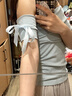 微光里一字肩短袖T恤女裝2025新款夏季韓版修身顯瘦斜肩上衣設(shè)露肩修身 斜肩T恤【藍綠色 M】 曬單實拍圖