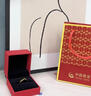 中國(guó)黃金（CHINA GOLD）足金扭結(jié)戒指女款黃金無(wú)盡纏綿紐帶指環(huán)手飾情人節(jié)生日禮物送女友 扭結(jié)戒指 圈號(hào)11 1g 曬單實(shí)拍圖
