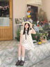微光里法式甜美露肩波點(diǎn)連衣裙女夏季2025新款小個(gè)子氣質(zhì)蓬蓬短裙娃娃裙 露肩荷葉邊連衣裙 白M碼80-110斤 曬單實(shí)拍圖