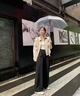 JRET短款夾克外套女2025春秋新款韓版時尚休閑小個子翻領棒球工裝 卡其色 S 曬單實拍圖