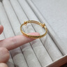 老廟黃金手鏈足金聰明伶俐童鐲手串手鐲寶寶滿月周歲生日禮物 手鐲/約3.1克 曬單實拍圖