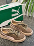 彪馬（PUMA）【厚底鞋】增高小白鞋松糕鞋女子休閑板鞋PLATFORM363559 巧克力豆-淺粉色-金色-16 37 曬單實(shí)拍圖