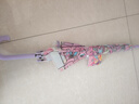 小馬寶莉兒童雨傘透明長(zhǎng)柄玻璃彩窗雨傘學(xué)生上學(xué)可愛女孩粉紫色 曬單實(shí)拍圖