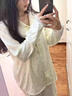 鉑吶苓睡衣女 2025可愛(ài)甜美碎花云朵棉睡衣長(cháng)袖外穿學(xué)生宿舍家居服套裝 睡衣【花邊小碎花】XL 曬單實(shí)拍圖