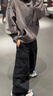 adidas寬松運(yùn)動(dòng)連帽衛(wèi)衣套頭衫男裝新款阿迪達(dá)斯官方三葉草JD0245 黑色     M 曬單實(shí)拍圖