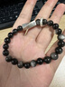 中國(guó)黃金平安喜樂(lè)足銀手鏈男天然銀曜石手串七夕情人節(jié)禮物送男友老公生日 平安喜樂(lè)祥云足銀手串 曬單實(shí)拍圖