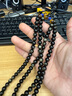 石玥珠寶精品8mm金沙天然黑曜石手串銀蓮花青金石虎眼石水晶手鏈男女士款 曬單實(shí)拍圖